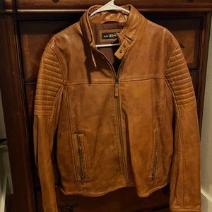 Black Rivet mens leather jacket